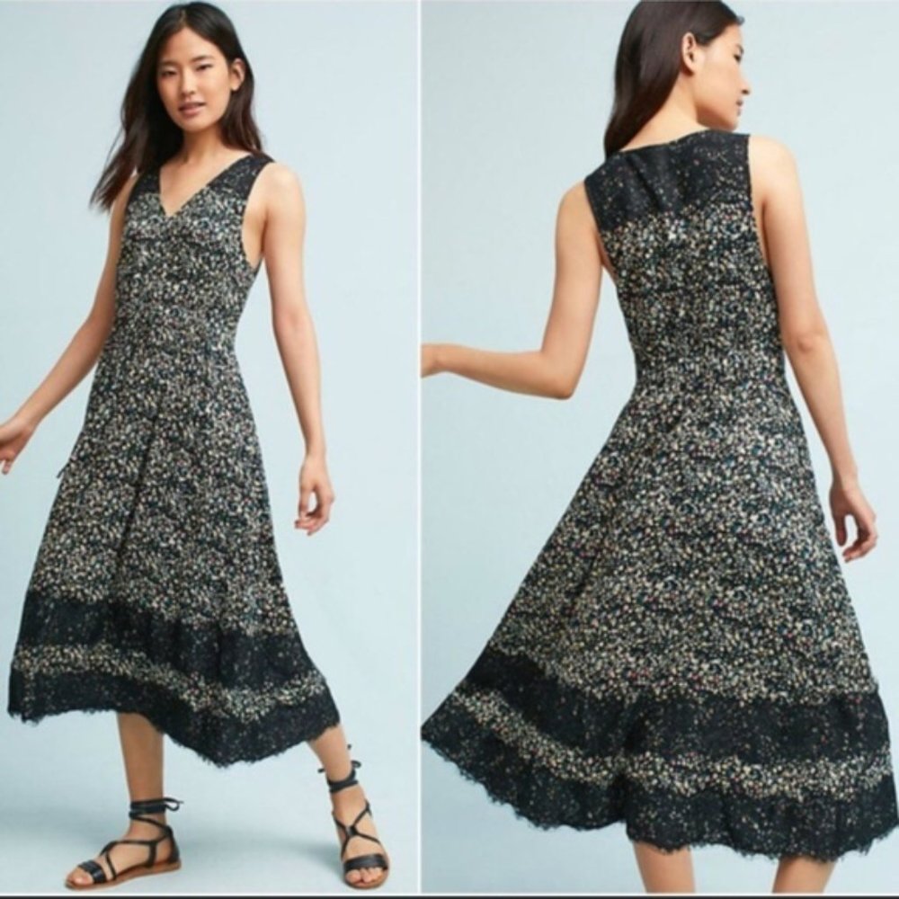Anthropologie Ranna Gill Cynara Midi Dress